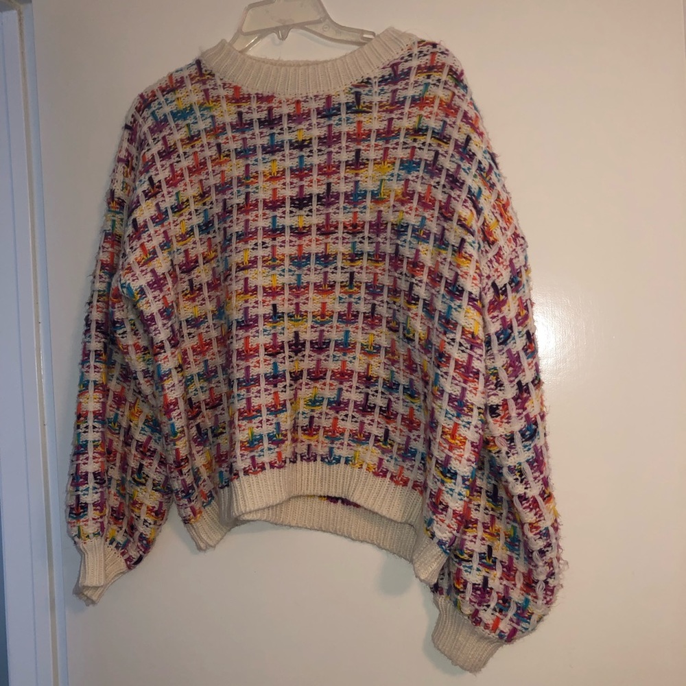 Red dress boutique colorful sweater